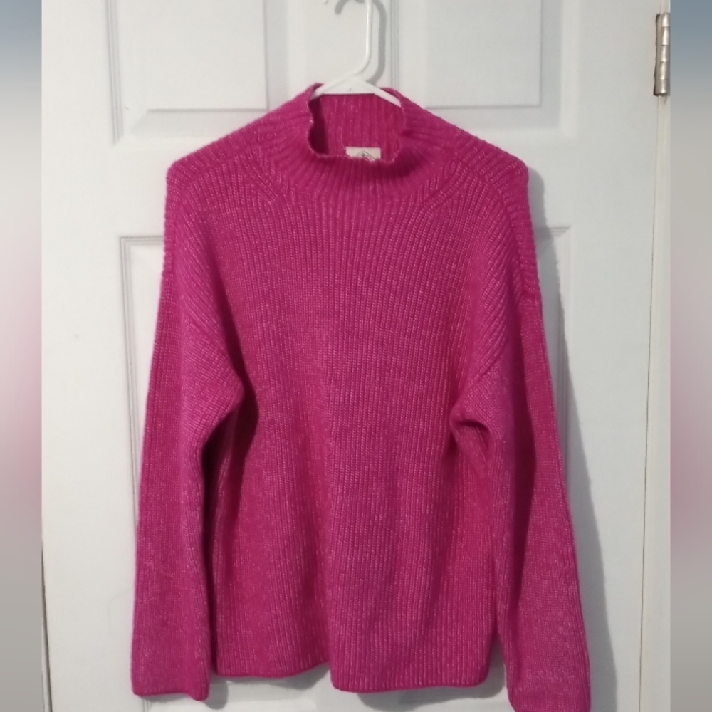 St. John's Bay Vibrant Pink Turtleneck Sweater